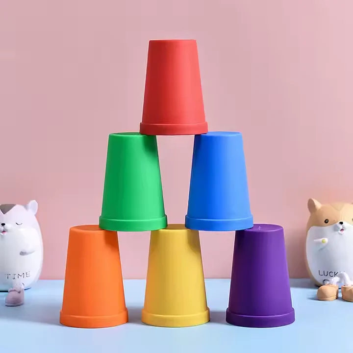 Kids Speed Training Toys Stack Cup Battle Table Game Indoor Family Party Game Toys Color Cognition Logic Training Classic Game