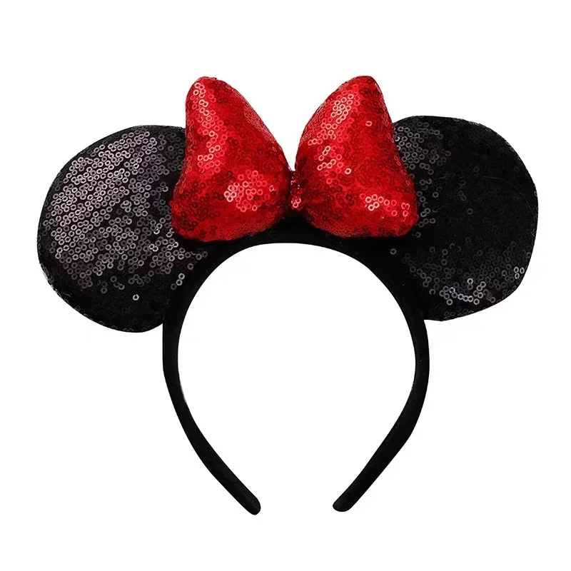 Disney Mickey Mouse Oor Hoofdband Pretpark Haarhoepel Vis Schaal Pailletten Mesh Party Hoofddeksels Meisje Speelgoed Verjaardag