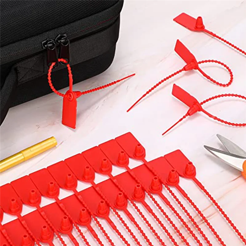 B30C-500 PCS Security Tags Removal For Fire Extinguishers Security Tags Safety Locking Signage Tamper, 250Mm Length
