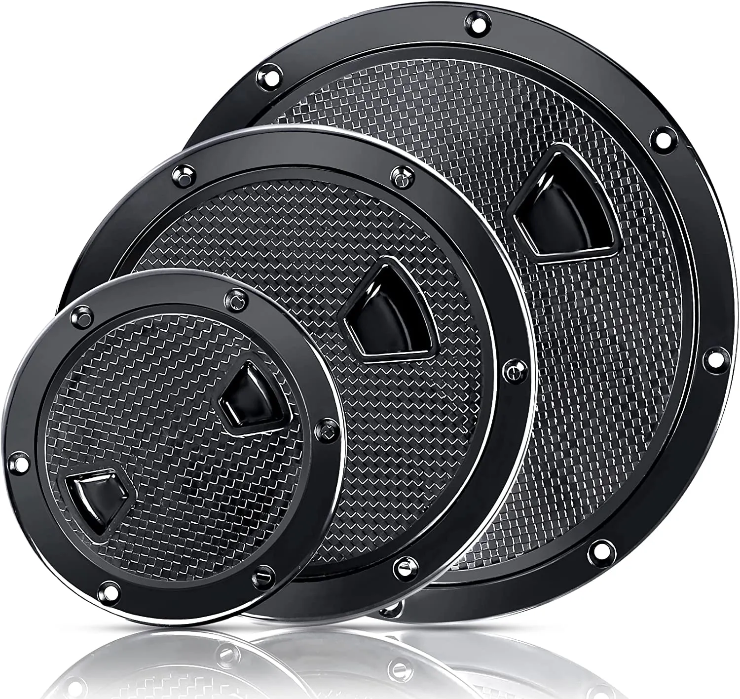 Liquidação_acessórios para barco escotilha de barco 4 "6" 8 "abs redonda antiderrapante escotilha de inspeção com capa removível para barco marinho iate_con