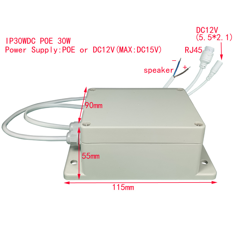 IP POE 30W pa Audiosysteem Netwerkluidspreker PCB-module met digitale eindversterker Uitgang Ondersteunt intern LAN-internetplatform