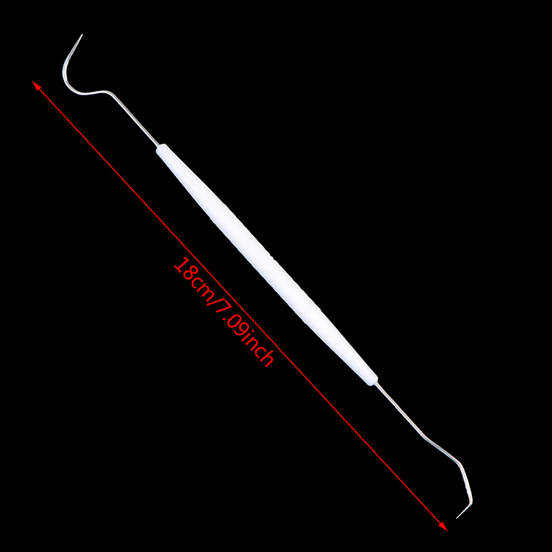 Herramienta Dental de acero inoxidable con doble gancho, herramienta de higiene, 5 piezas