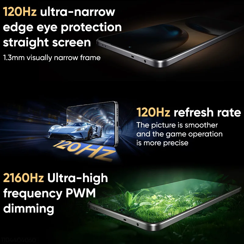 Wereldwijde versie realme GT 7 5G AI Smartphone MTK Dimensity 9400e 6000nits Pro-Esports Display 7000 mAh Batterij 120W Ultra Charge