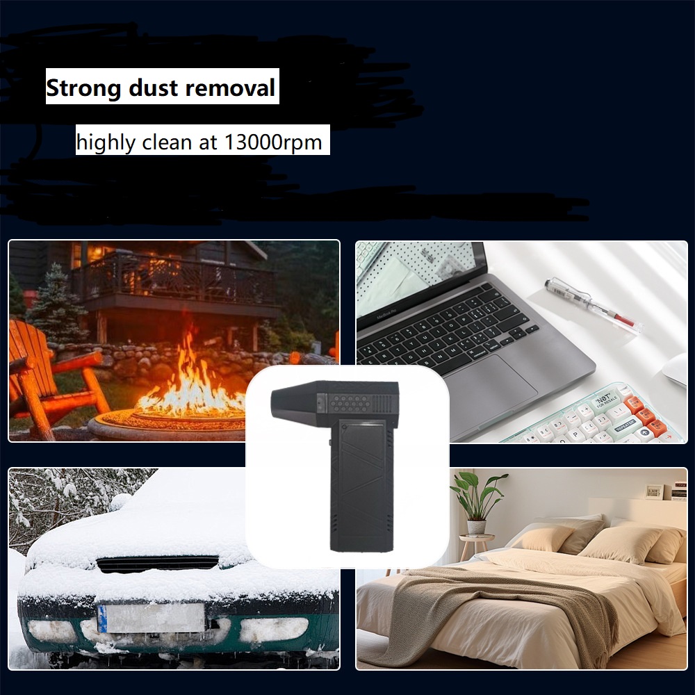 130000 Rpm mini turbo jet ventilador espanador de ar elétrico velocidade do vento ajustável turbo ventilador violento recarregável com luz limpeza do carro