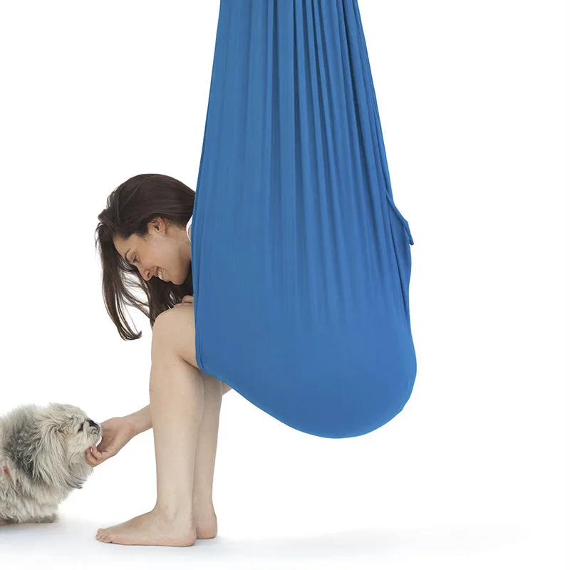 Balanço de malha com cores 280*150cm para crianças e adultos, tecido engrossado com malha de nylon para pendurar, 100kg