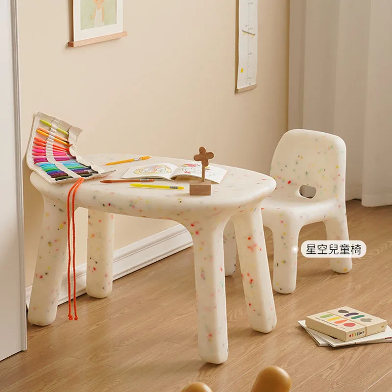 LazyChild Bắc Âu Trẻ Em Bàn Học Ins Nhựa Mẫu Giáo Dễ Thương Khối Xây Bàn Cho Bé Học Bảng Phòng Ngủ Để Bàn