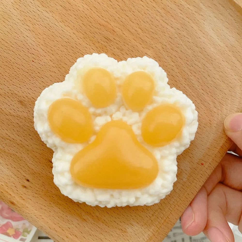 Mochi Taba Squishy NEW Fidget Toy Kawaii Plush Cat Paw Silicone Small Cute Pink Cat Foot Pinching Pinching and Decompressing Toy