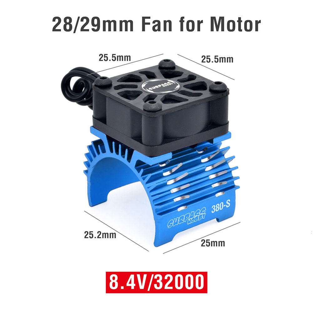 SURPASS HOBBY radiator chłodzący wentylator silnika RC do silnika bezszczotkowego 380 390 540 550 28/29/36mm