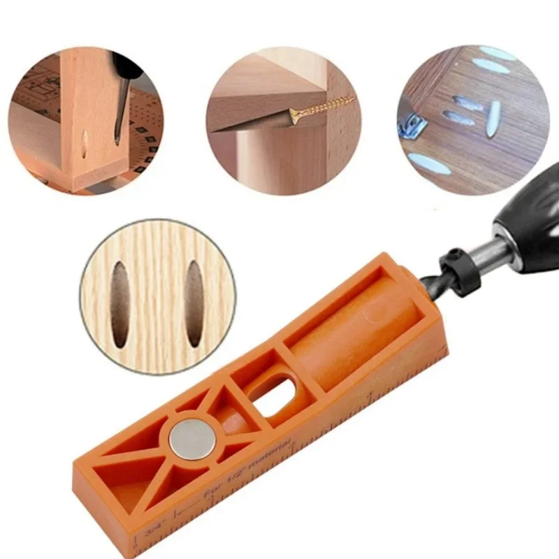 Woodworking Oblique Hole Locator DIY Woodworking Tools Pocket Hole Angle Drill Guide Rail Hole Punching Positioner Set