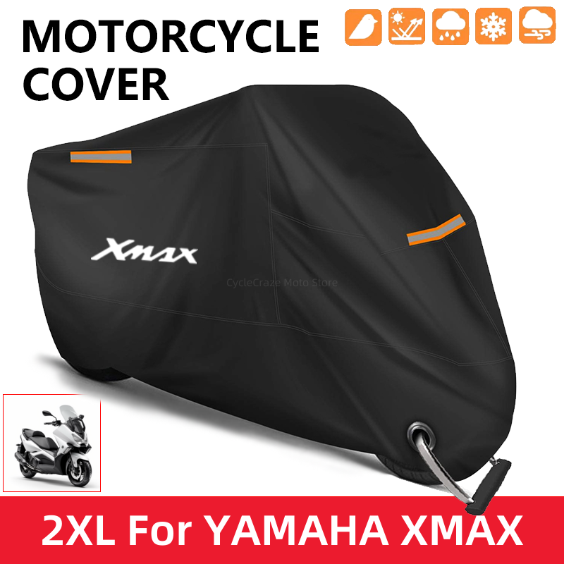 Motorrad Abdeckung Wasserdichte Outdoor Roller UV Schutz Staub Regen Abdeckung Für Yamaha XMAX X-MAX 125 250 300 400