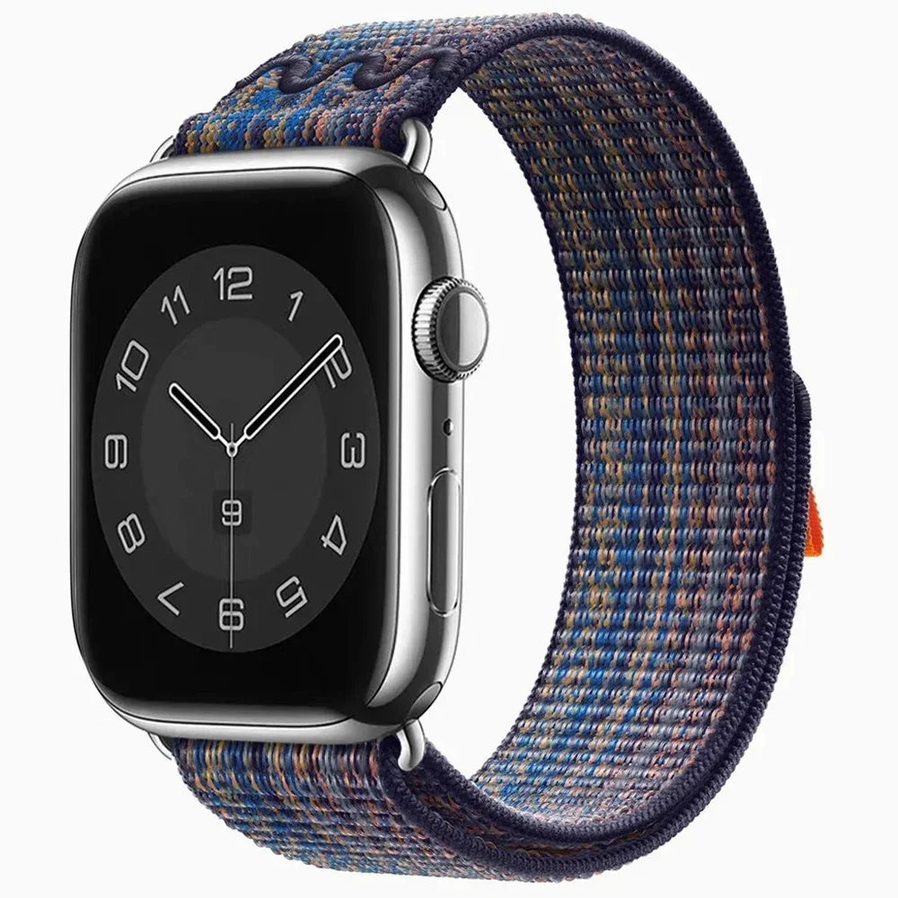 ไนลอนสําหรับ Apple Watch Band Ultra 2 49 มม.44 มม.40 มม.45 มม.41 มม.42 มม.40 มม.สายนาฬิกา IWatch Ultra Series 9 7 6 5 Se 8