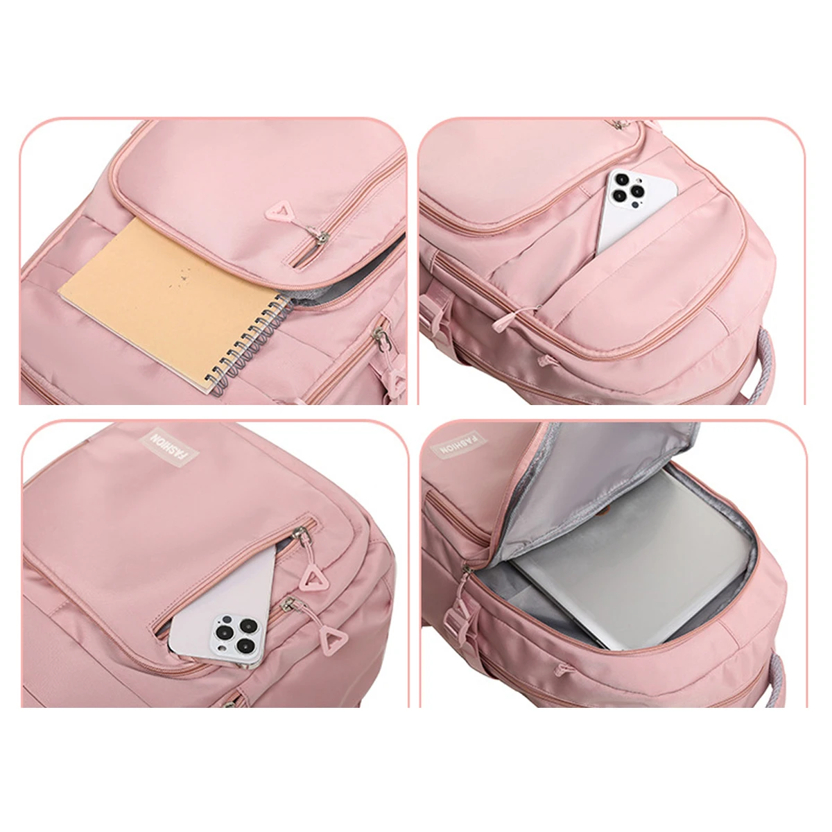 Mochila para estudiantes universitarios de gran capacidad, bolsa ligera para la columna vertebral, mochila de viaje para deportes al aire libre, con bolsillo para computadora en el interior