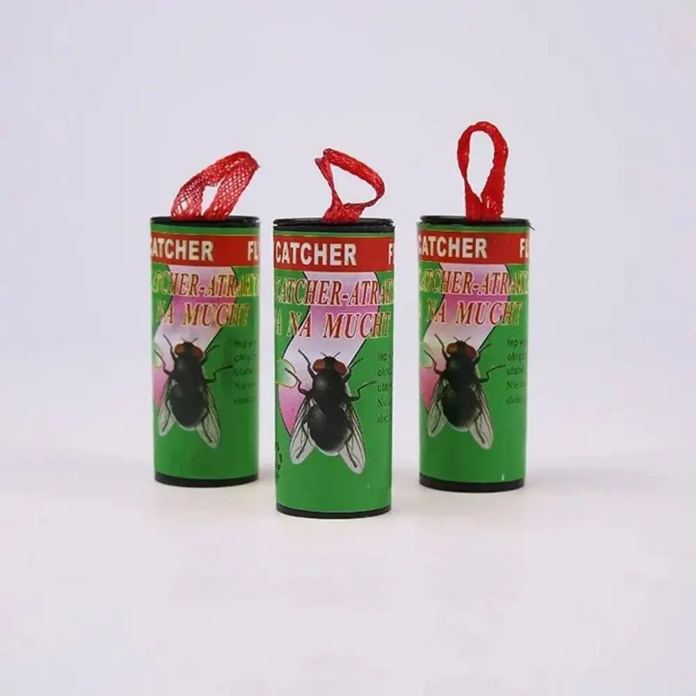 4pcs 끈적 플라이 스트립 플라이 포수 쉬운 플라이 트랩 테이프 과일 플라이 트랩 홈 실내 야외 끈적 플라이 종이 끈적 플라이 리본