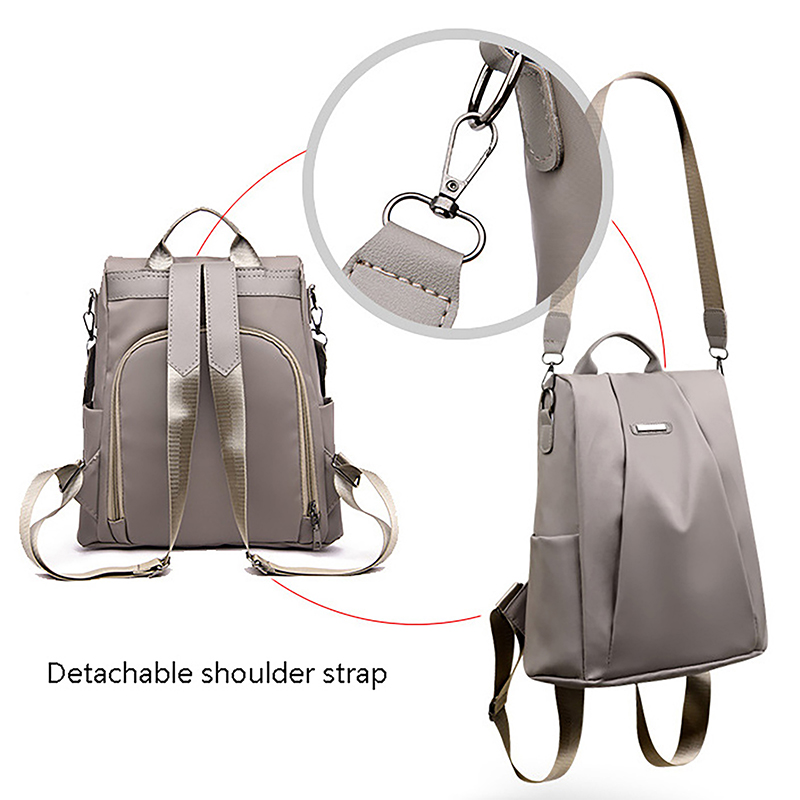 Mochila antirrobo multifuncional para mujer, morral de viaje con correa de hombro desmontable, a la moda, novedad