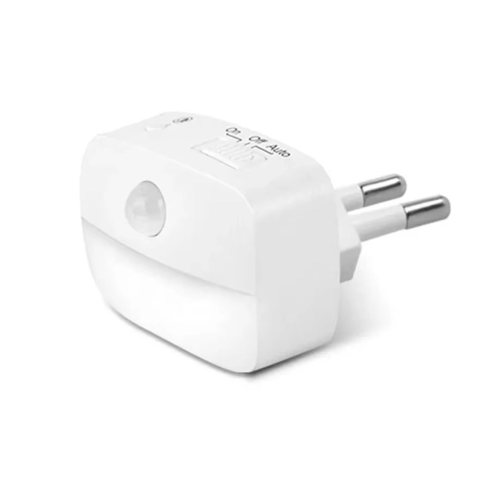 Индукционный светильник с датчиком движения, беспроводной мини-светодиодный ночник на батарейках, энергосберегающий ночник с вилкой европейского стандарта и США, прикроватный ночник