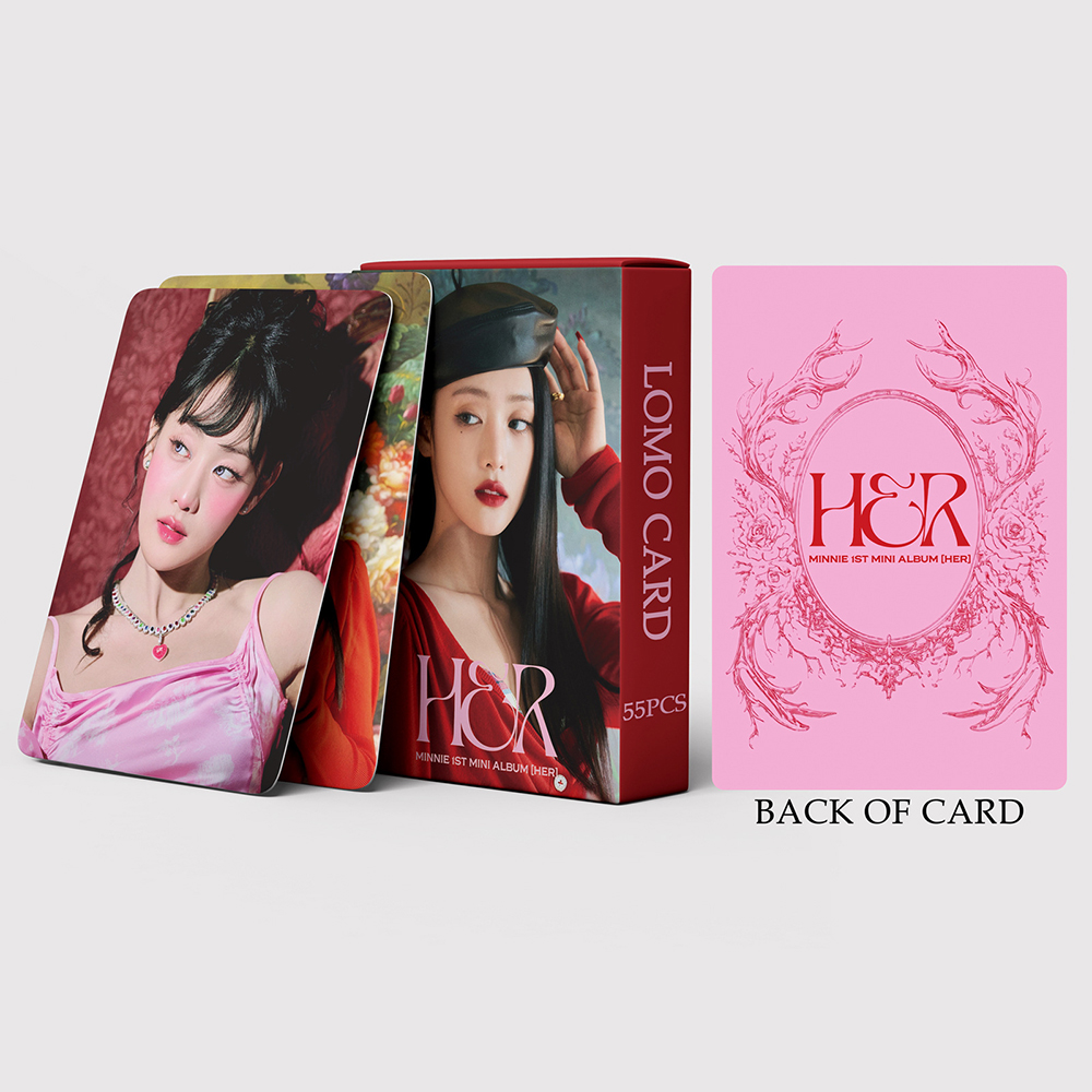 55 ピース/セット Kpop GIDLE INEVER DIE ロモカード (G)I-DLE アルバムガールズ I Burn フォトカードポストカードファンギフト