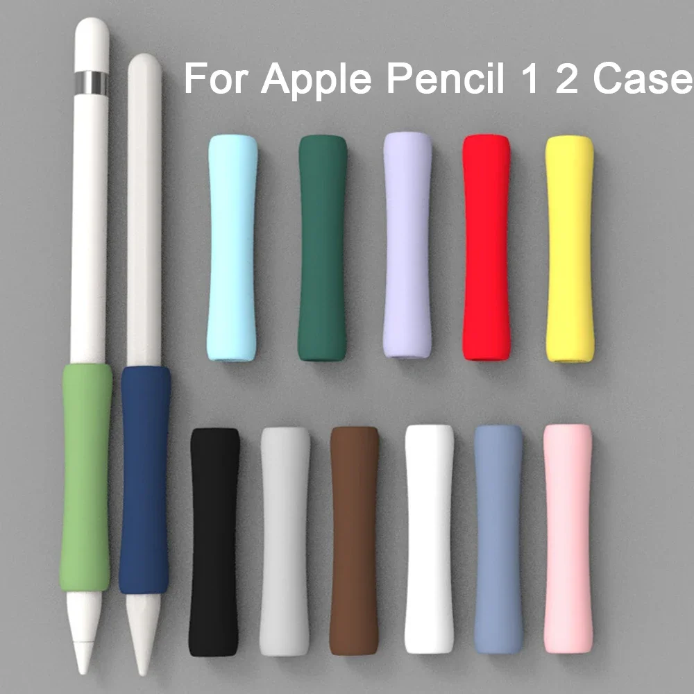 Para apple pencil 2 1 caso capa universal colorido para ipad lápis caso antiderrapante proteção anti-risco manga de silicone