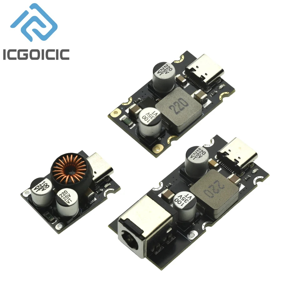 QC4.0 QC3.0 Type-C USB PD65W Fast Charging Adapter Module DC8-32V 3.25A 65W Step Down Module For Huawei SCP/FCP Apple PD