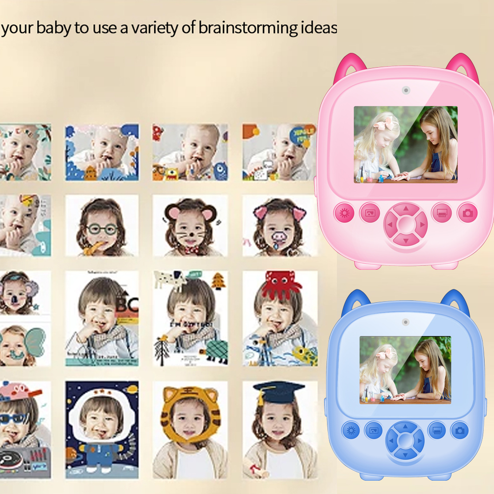 Aparat cyfrowy dla dzieci Zabawki do natychmiastowego drukowania dla dzieci Kamera termiczna HD 1080P Natychmiastowa kamera do drukowania zdjęć Zabawki wideo Prezent