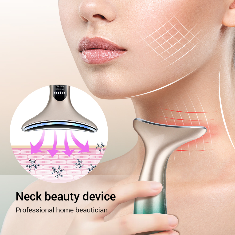 Dispositivo de belleza Facial de microcorriente EMS, LED IPL, rejuvenecimiento de la piel, limpieza, eliminación de papada, masajeador reafirmante de elevación Facial