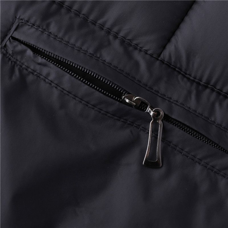 Chaleco para hombre, chaqueta sin mangas, chaquetas de invierno gruesas, cálidas y ligeras, abrigo holgado de algodón acolchado con cuello en V y botones, XL-5XL