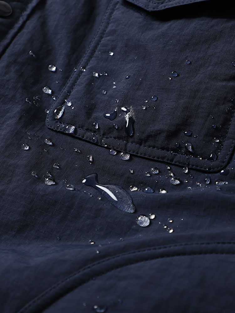 Jaqueta de Aodão Estilo Csa Funcional da Série Retro Mountain, Impermeável, Casual e Solta para Outono e Inverno