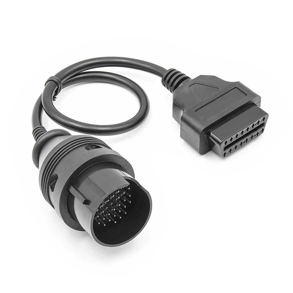 2024 para mercedes 38pin para 16pin conector fêmea obd obd2 obdii diagnóstico conector adaptador de cabo de extensão para ben z