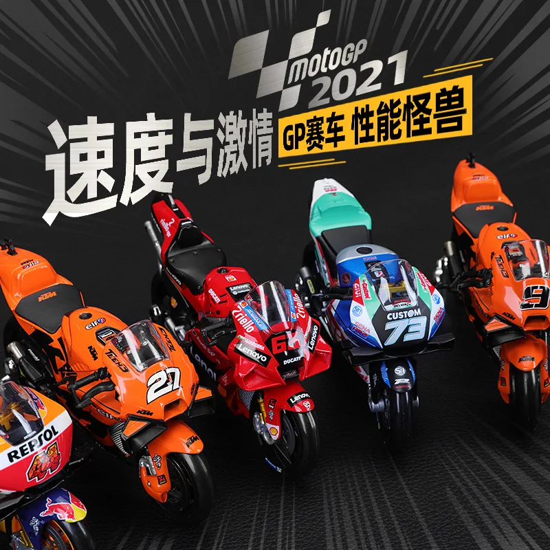 Maisto Yamaha Factory Racing Team, Morbidelli, Quartararo, Modelo de Motocicleta Alloy, Colecionáveis, Simulação Colecionável, #21, #20, 1:18, 2022