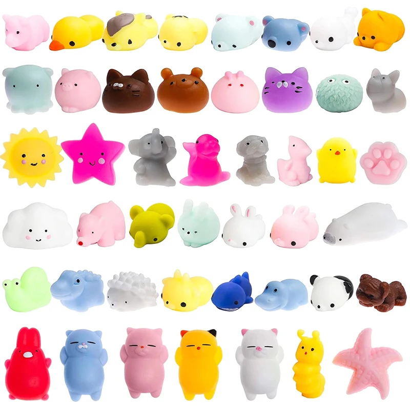 Mochi Squishy ของเล่นสัตว์น่ารัก Fidget บีบความเครียดของเล่นเด็กของขวัญตลกวันเกิด Party Favors ห้องเรียนรางวัล