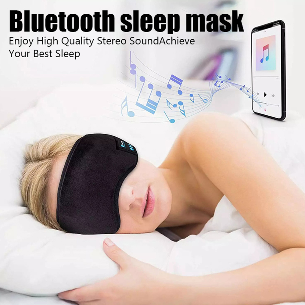 Bluetoothワイヤレスヘッドフォン,スポーツ,スリーピングヘッドバンド,伸縮性のあるヘッドフォン,音楽,アイマスク,ヘッドセット