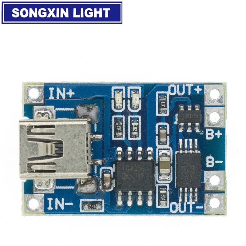 TP4056 +Protection Dual Functions 5V 1A Micro USB 18650 Lithium Battery Charging Board Charger Module