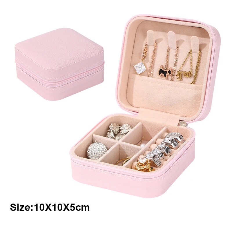 1pc portagioie portatile scatola portagioie orecchini da viaggio per la casa collana anello portagioie Mini espositore per gioielli a strati