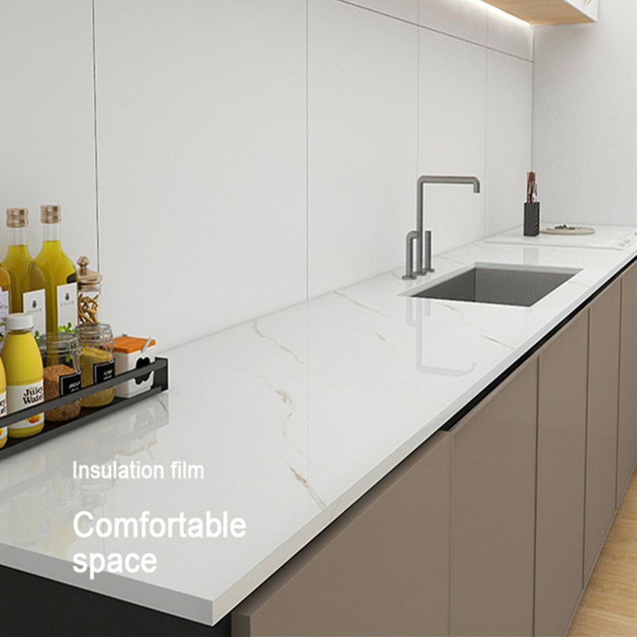 60 センチメートルロールキッチン耐油壁ステッカー自己粘着防水ステッカーストーブカウンタートップキャビネット改修装飾