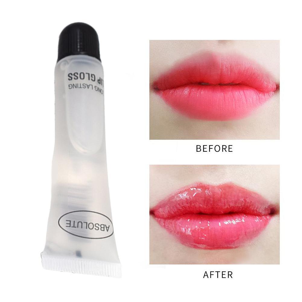 Brillo de labios hidratante de larga duración, brillo de labios Sexy, volumen transparente, Base de brillo de labios transparente, 5 piezas por lote