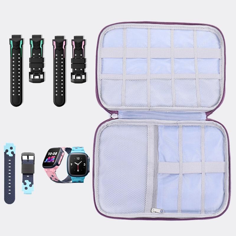 Smart Watch Band Organizer, wasserdichte Aufbewahrungstasche für Uhrenarmbänder aus Nylon, tragbare Tragetasche für elektronische Reiseuhren
