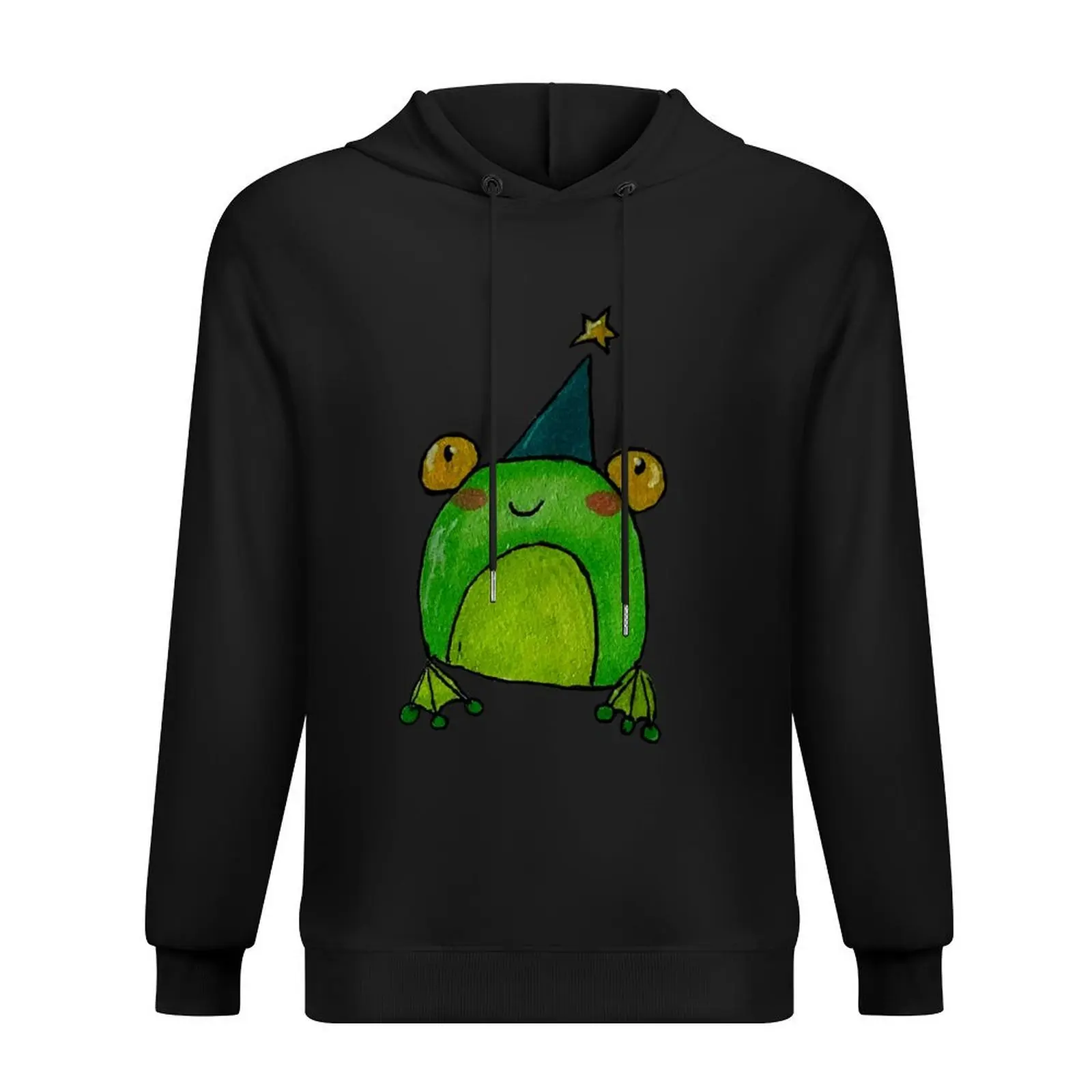 Frog Wizard - Hoodie Ilustrasi Pakaian Musim Dingin Pakaian Pria Pakaian Musim Gugur Pria Baru di kategori hoodie & sweatshirt