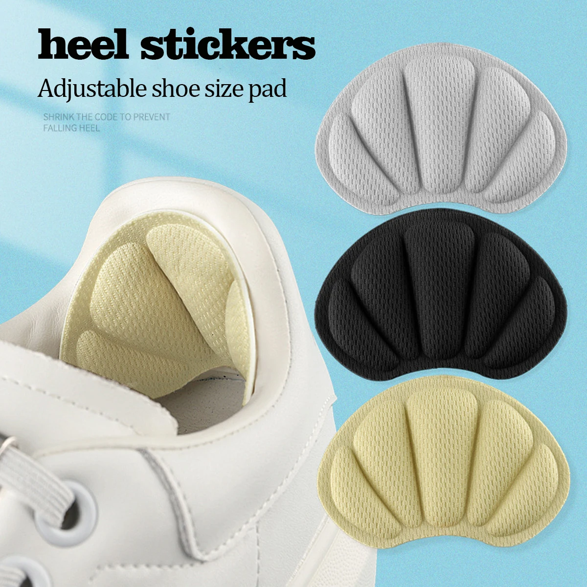 1 par de zapatillas deportivas para correr, ajuste de tamaño, forro del talón, empuñaduras, pegatina protectora, parche para calmar el dolor, almohadilla para el cuidado de los pies, plantillas antidesgaste para los pies