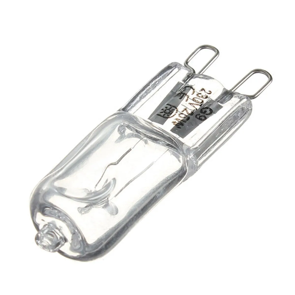 10pcs G9 AC 200-240V 25W 40W 60W Portable Warm Light Halogen Bulb Light Lamp 2700K Globe Capsule Clear Bulbs	2 Pin Base