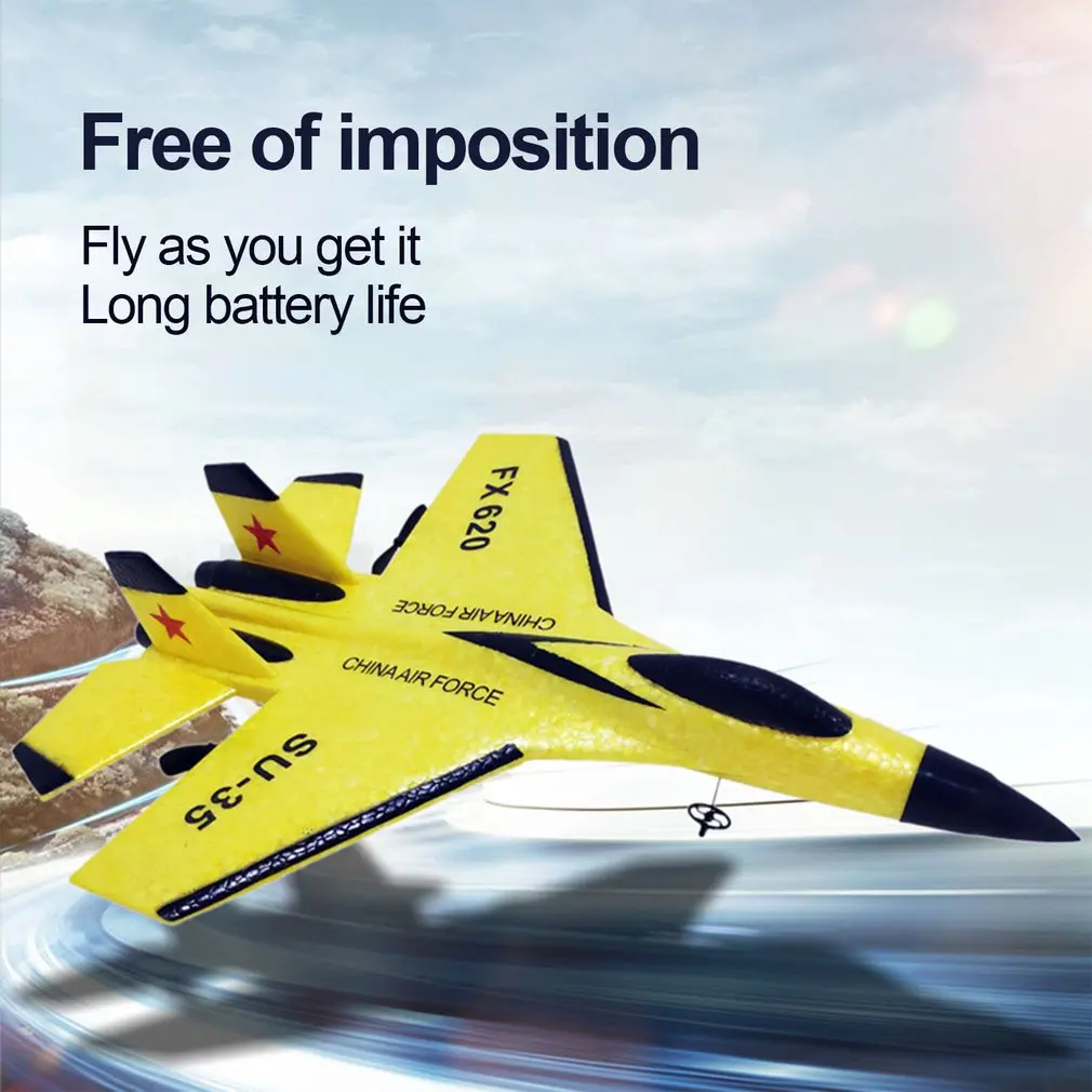 FX-620 SU-35 RC รีโมทคอนโทรลเครื่องบิน 2.4G รีโมทคอนโทรล Fighter Hobby เครื่องบินเครื่องร่อนเครื่องบินโฟม EPP ของเล่น RC เครื่องบินเด็กของขวัญ