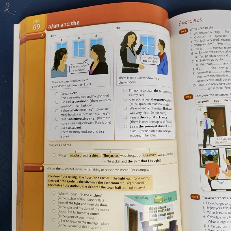 小学校の英語の文法高度なテストの準備、必須、使用中の文法、専門家、1冊の本
