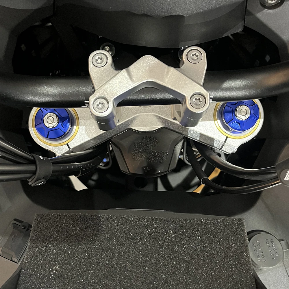 Para VOGE Valico DS900X DS525X 900 DSX 525 DSX DSX900 DSX525 2023 2024 CNC accesorios de cubierta embellecedora de columna de tres estrellas para motocicleta