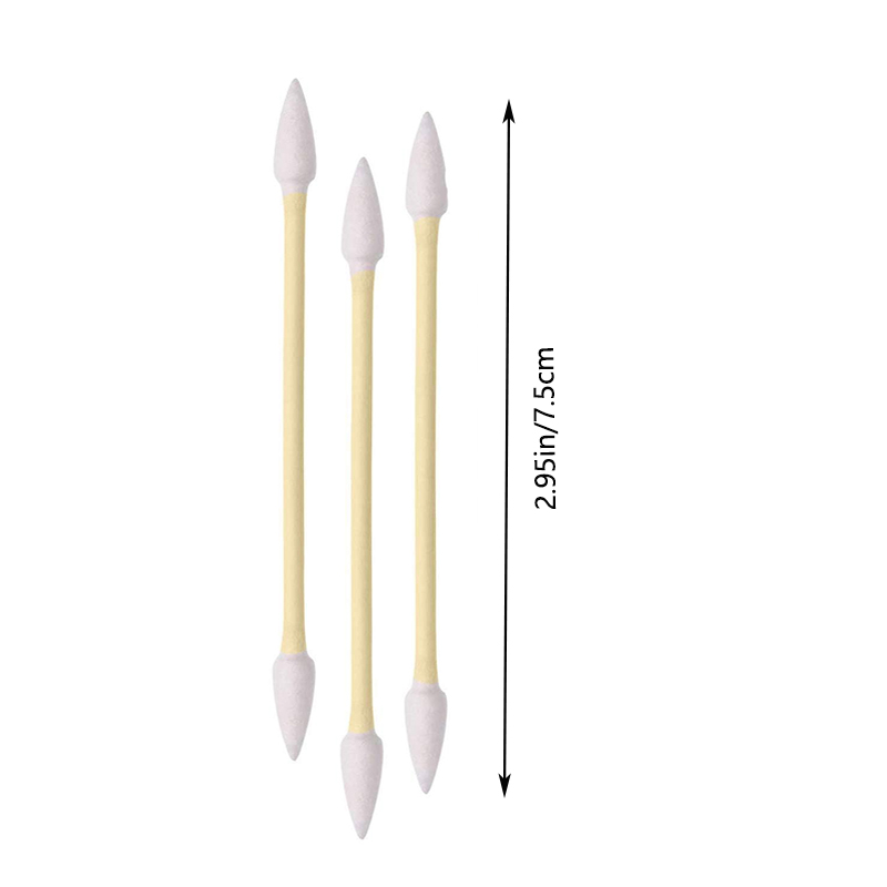 Pointed Tip Cotton Swabs, Precision Tip Cotton Swabs, Pet swabs, Bamboo Sticks and Double Pointed, for Outdoor, Makeup, Care.