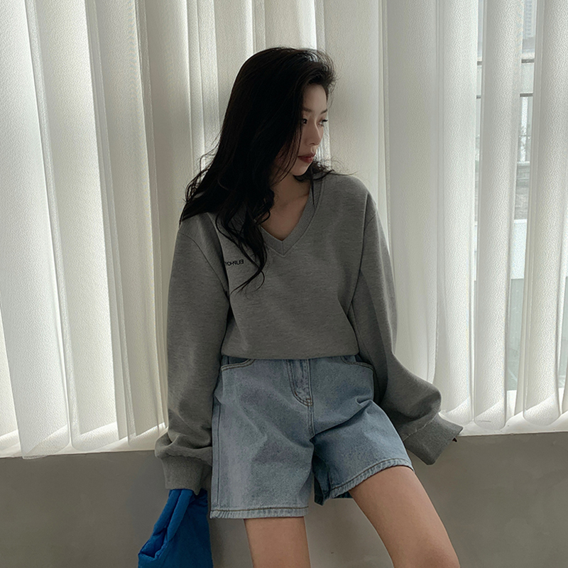 orts de Jeans de Cintura Alta Plus Size para Mulheres Verão 202 Calças Largas Soltas Jeans Estilizados para Mulheres Jovens