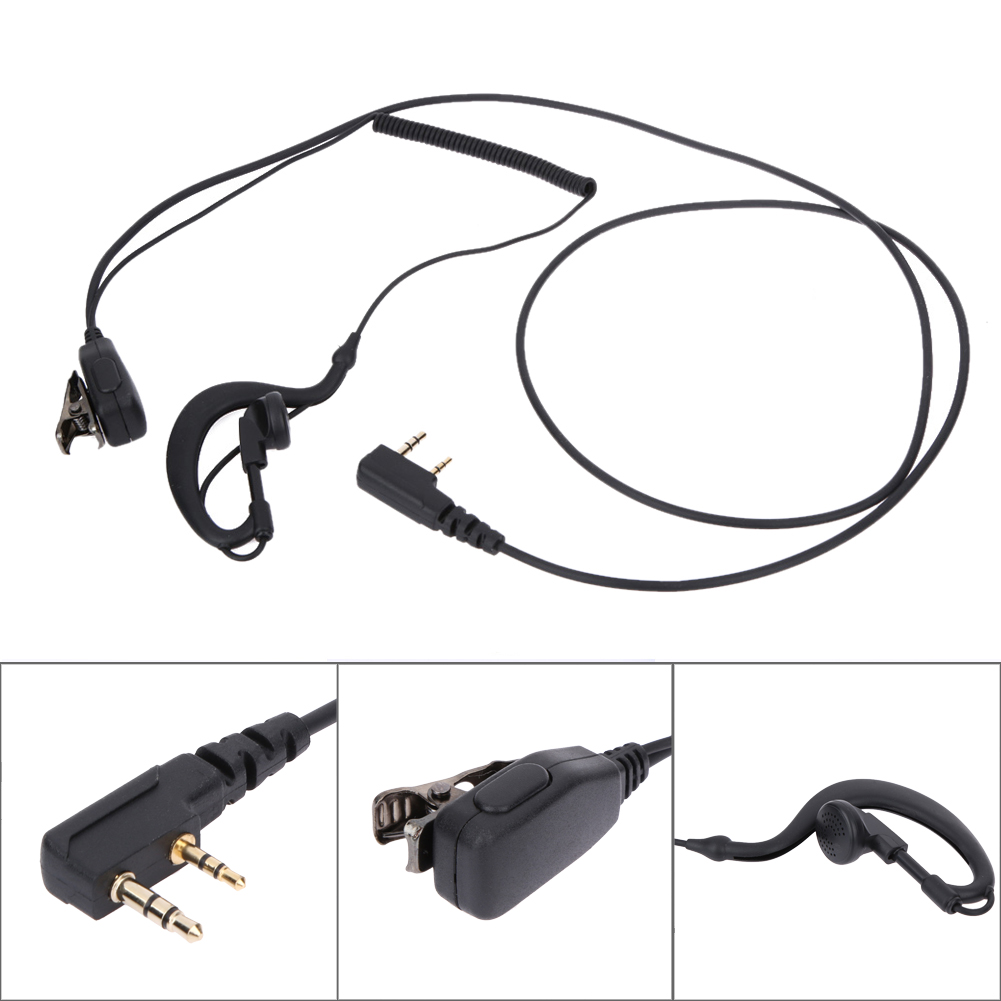 Walkie Talkie Headsets 2 PIN Oortelefoon Headset PTT MICROFOON voor BAOFENG 480 490 320 V6 V7 V8 658 520 530 999 888 777 666 S 777 S 888 S