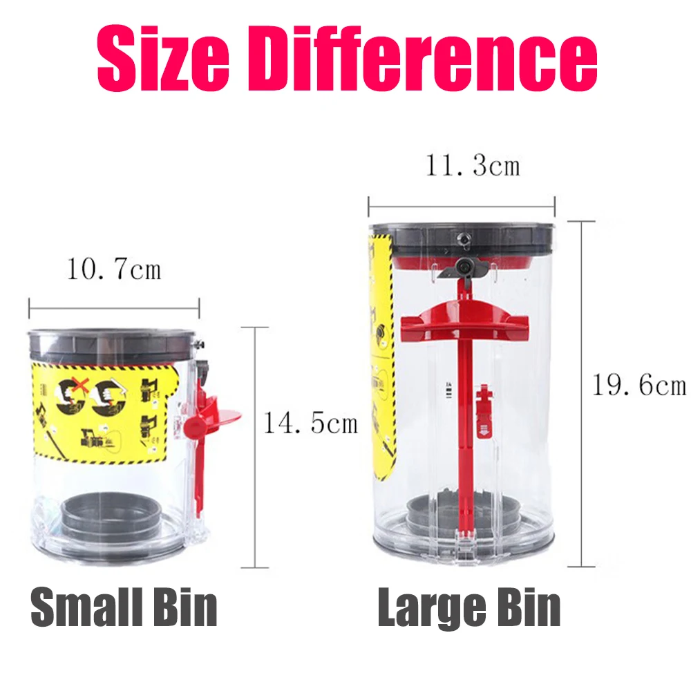 Upgraded Dust bin And Filter for Dyson V10 V11 V15 Vacuum Cleaner,Small and Large Bin For Vacuum Cleaner of Different regions