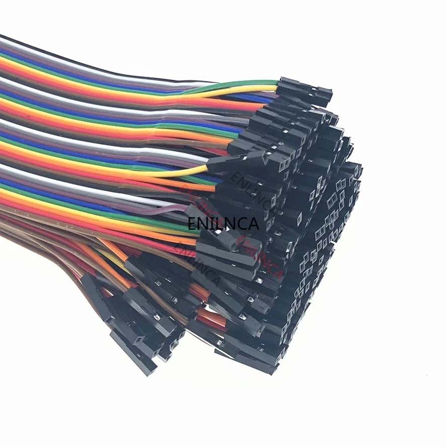 40-120 Chiếc Bật Lửa Dupont Tuyến 10CM 40Pin Đực + Nam Đến Nữ Và Nữ Cho Nữ dây Nhảy Dây Dupont Dây Cáp Cho DIY