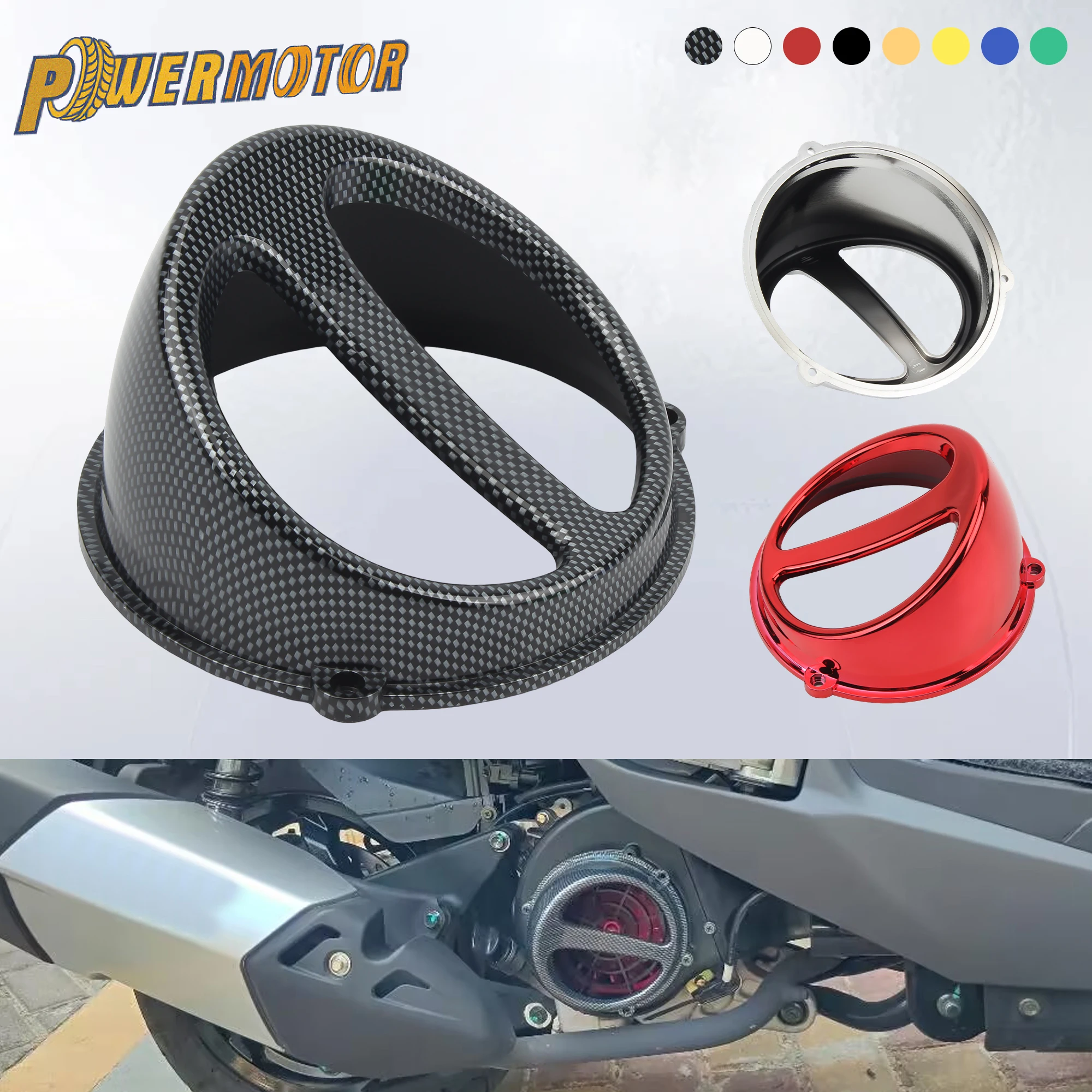 Silniki motocyklowe Skutery Osłona wentylatora chłodzącego Osłona chłodząca do Yamaha Jog50 Jog90 Dio ZX Gy6 Jog 50 90 50cc 90cc Części