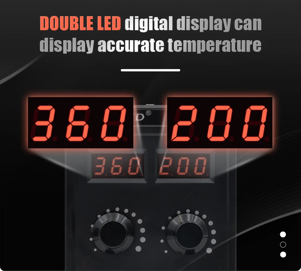 JCD 750W Soldering Station 2 IN 1 Hot Air Gun LCD Dual Digital Display Electric Soldering Iron SMD Welding Rework Station 8586D