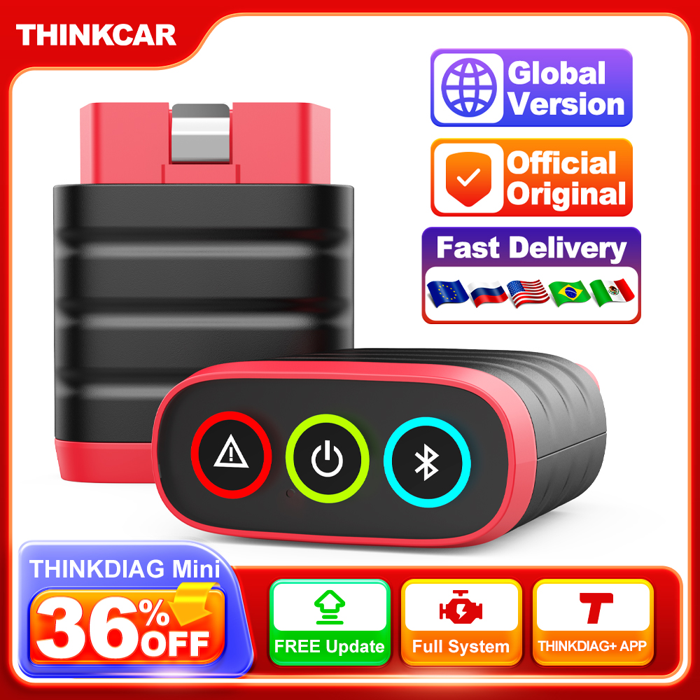 THINKCAR THINKDIAG MINI Obd2 Máy Quét Cho Tự Động Full Obd 2 Chức Năng Công Cụ Chẩn Đoán Xe Diagnost Mã PK ELM327