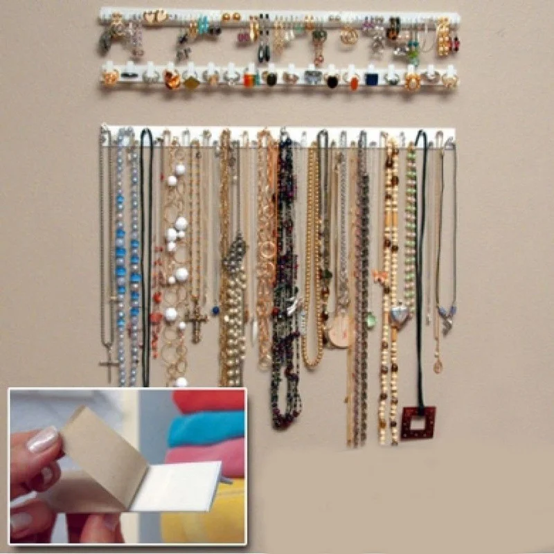 9-teilige Haken für Wand, Ohrringe, Halskette, Ring, Anhänger, Armband, Schmuckständer, Schmuckaufbewahrung, Organizer, Halter Bts